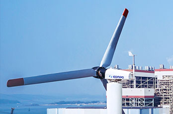 보령발전본부 풍력발전기 사진