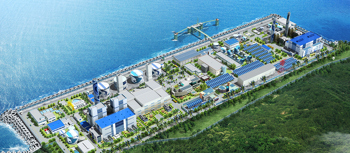 Front view of Jeju LNG CCPP