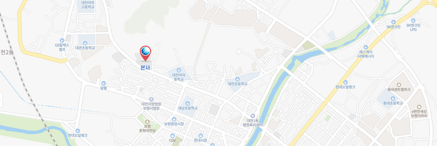 한국중부발전 본사 찾아오시는 길 지도