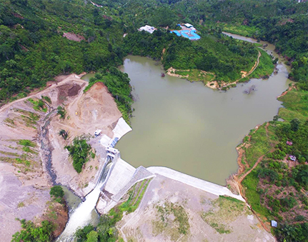 Tanggamus Hydropower Plant (55.4MW) Panoramic photo